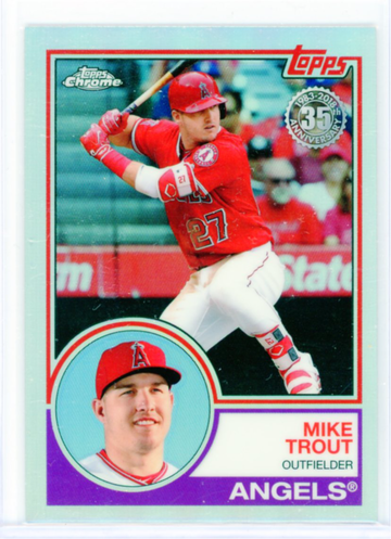 2018 Topps Chrome 1983 Topps 83T-12 Mike Trout