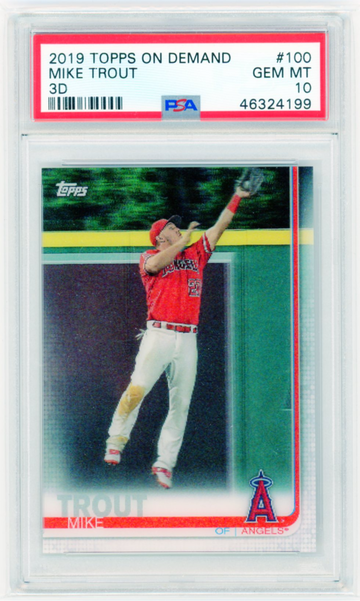 2019 Topps On Demand 3D #100 Mike Trout PSA 10 GEM MINT!