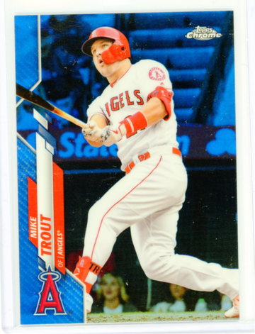 2020 Topps Chrome 1 Mike Trout Blue Refractor