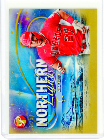 2024 Topps Pristine Northern Lights #NL-7 Mike Trout Gold Refractor!