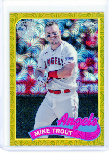 2024 Topps Silver pack 1989 Chrome Promo #2T89C-100 Mike Trout Gold Refractor!