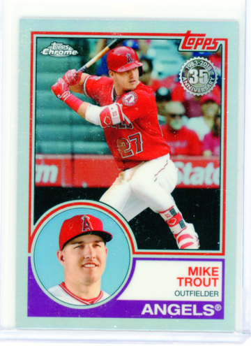 2018 Topps Chrome 1983 Topps 83T-12 Mike Trout