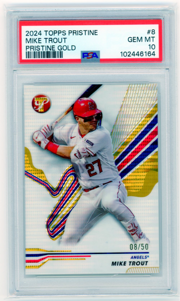 2024 Topps Pristine #8 Mike Trout Pristine Gold PSA 10 GEM MINT!
