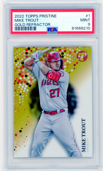 2022 Topps Pristine #1 Mike Trout Gold Refractor PSA 9 MINT!