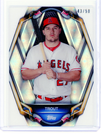 2019 Topps High Tek PT-MT Mike Trout Portraitek