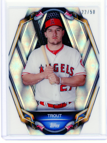 2019 Topps High Tek PT-MT Mike Trout Portraitek