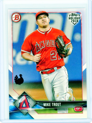 2018 Bowman Topps Holiday TH-MT Mike Trout Turkey