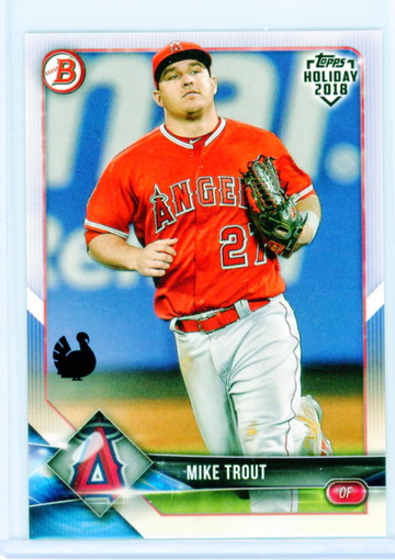 2018 Bowman Topps Holiday #TH-MT Mike Trout Turkey