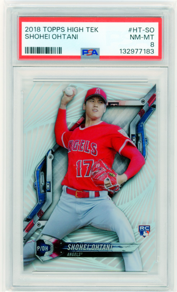 2018 Topps High Tek #HT-SO Shohei Ohtani PSA 8 NM-MT!