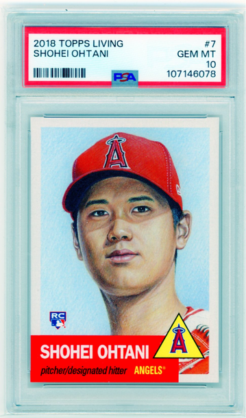 2018 Topps Living #7 Shohei Ohtani PSA 10 GEM MINT!
