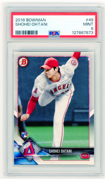 2018 Bowman #49 Shohei Ohtani PSA 9 MINT!