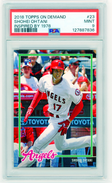 2018 Topps On Demand #23 Shohei Ohtani Inspired By 1978 PSA 9 MINT!