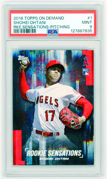 2018 Topps On Demand #1 Shohei Ohtani Rookie Sensations-Pitching PSA 9 MINT!