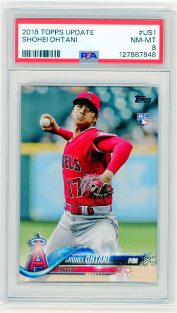2018 Topps Update #US1 Shohei Ohtani PSA 8 NM-MT!