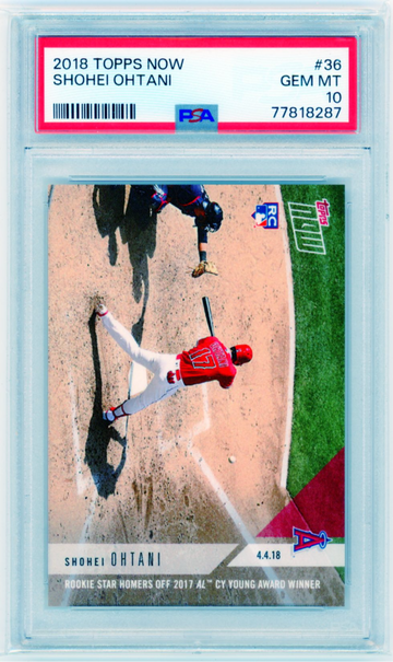 2018 Topps Now #36 Shohei Ohtani PSA 10 GEM MINT!