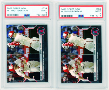 2- 2022 Topps Now #334 Trout/Ohtani Both PSA 9 MINT!