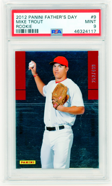 2012 Panini Father's Day #9 Mike Trout Rookie PSA 9 MINT!