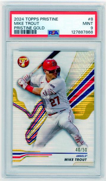 2024 Topps Pristine #8 Mike Trout Pristine Gold PSA 9 MINT!