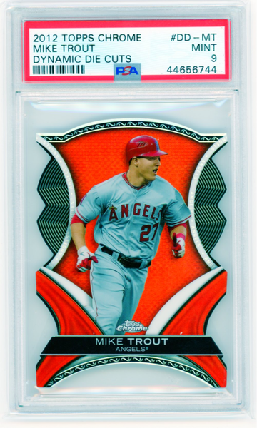 2012 Topps Chrome #DD-MT Mike Trout Dynamic Die Cuts PSA 9 MINT!