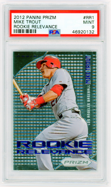 2012 Panini Prizm #RR1 Mike Trout Rookie Relevance PSA 9 MINT!