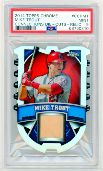 2014 Topps Chrome #CCRMT Mike Trout Connections Die-Cuts-Relic PSA 9 MINT!