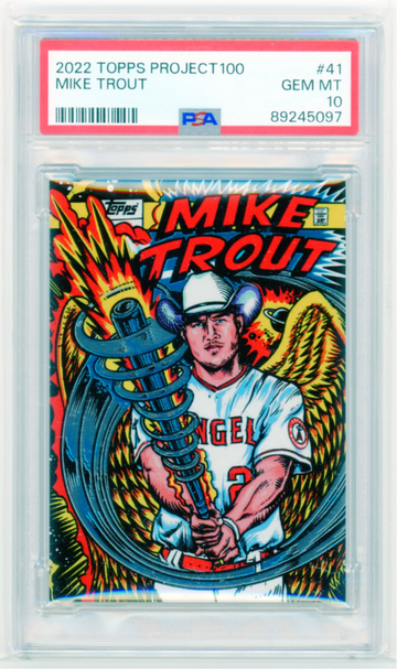 2022 Topps Project100 #41 Mike Trout PSA 10 GEM MINT!