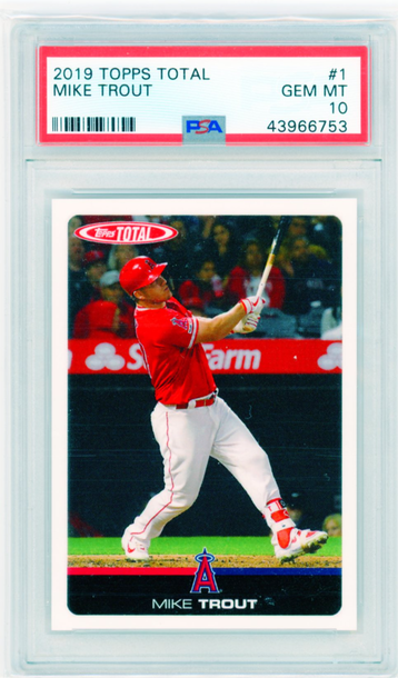 2019 Topps Total #1 Mike Trout PSA 10 GEM MINT!