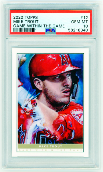 2020 Topps #12 Mike Trout Game Within the Game PSA 10 GEM MINT!