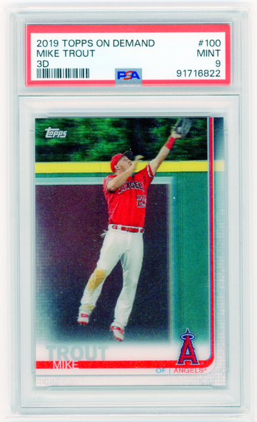 2019 Topps On Demand #100 Mike Trout 3D PSA 9 MINT!