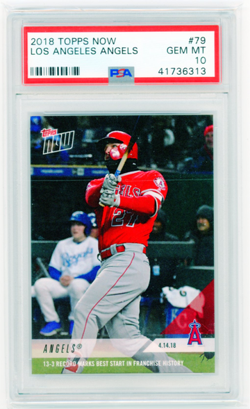 2018 Topps Now #79 Mike Trout PSA 10 GEM MINT!