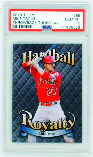 2018 Topps Throwback Thursday #85 Mike Trout PSA10 GEM MINT!