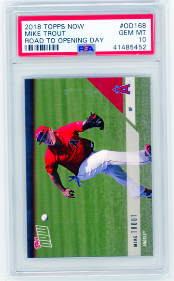 2018 Topps Now #OD168 Mike Trout PSA 10 GEM MINT!