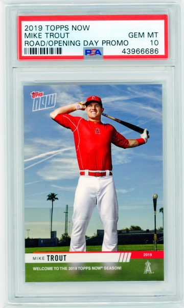 2019 Topps Now Road to Opening Day Promo Mike Trout PSA 10 GEM MINT!