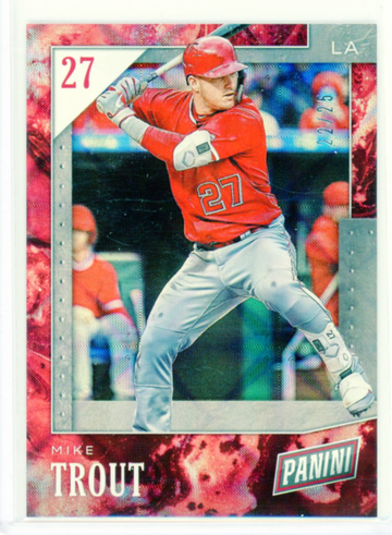 2019 Panini Black Friday #31 Mike Trout Galactic Windows