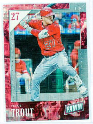 2019 Panini Black Friday #31 Mike Trout Escher Squares
