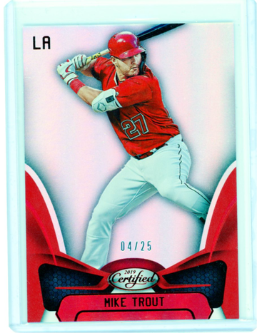 2019 Panini Certified #1 Mike Trout Red Foil