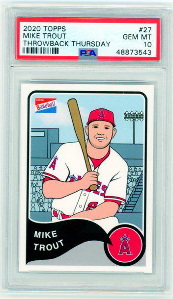 2020 Topps Throwback Thursday #27 Mike Trout PSA 10 GEM MINT!