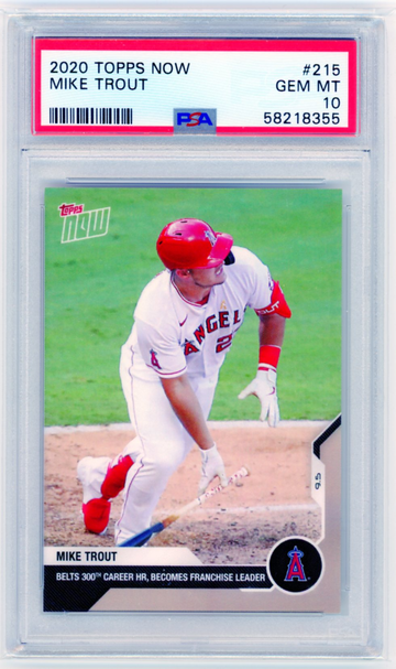 2020 Topps Now #215 Mike Trout PSA 10 GEM MINT!