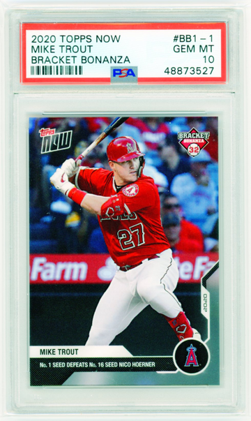 2020 Topps Now #BB1-1 Mike Trout Bracket Bonanza PSA 10 GEM MINT!
