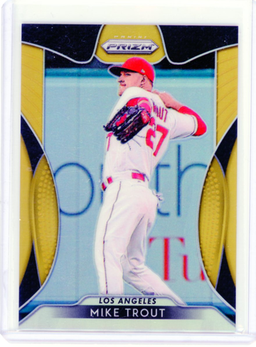2019 Panini Prizm #192 Mike Trout Gold Prizm 