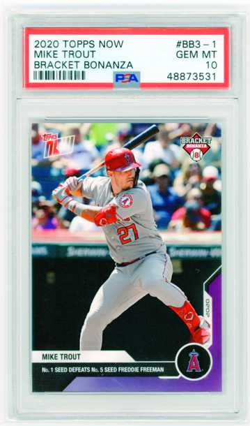 2020 Topps Now #BB3-1 Mike Trout Bracket Bonanza PSA 10 GEM MINT!