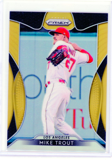 2019 Panini Prizm #192 Mike Trout Gold Prizm