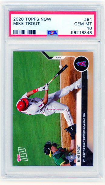 2020 Topps Now #84 Mike Trout PSA 10 GEM MINT!