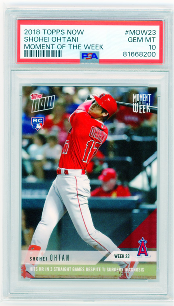2018 Topps Now #MOW23 Shohei Ohtani PSA 10 GEM MINT!