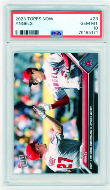 2023 Topps Now #23 Angels PSA 10 GEM MINT!
