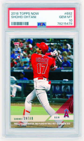 2018 Topps Now #692 Shohei Ohtani PSA 10 GEM MINT!