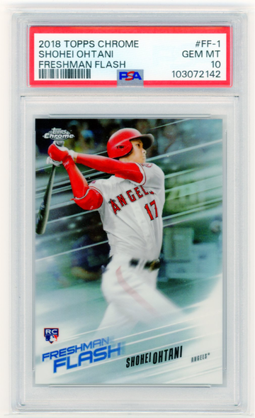 2018 Topps Chrome #FF-1 Shohei Ohtani Freshman Flash PSA 10 GEM MINT!