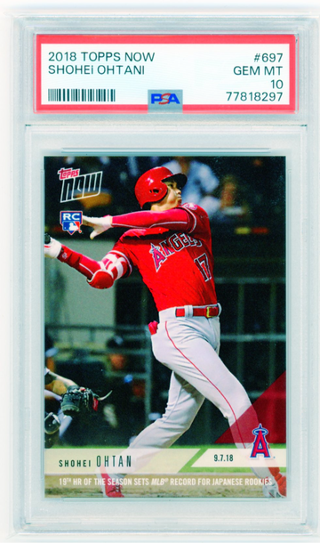 2018 Topps Now #697 Shohei Ohtani PSA 10 GEM MINT!