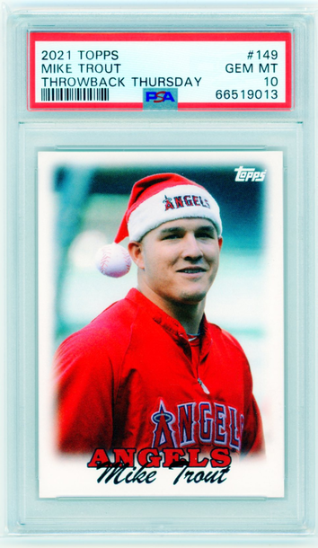 2021 Topps Throwback Thursday #149 Mike Trout PSA 10 GEM MINT!