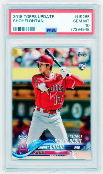 2018 Topps Update #US285 Shohei Ohtani PSA 10 GEM MINT!